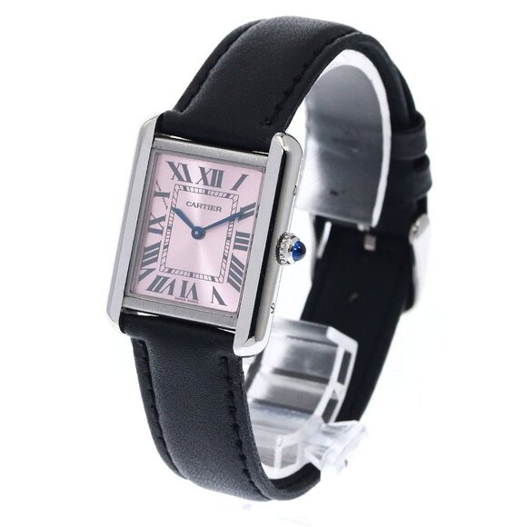 CARTIER Tank solo SM W5200000 pink Dial Quartz Ladies Watch_894882 - Picture 3 of 7